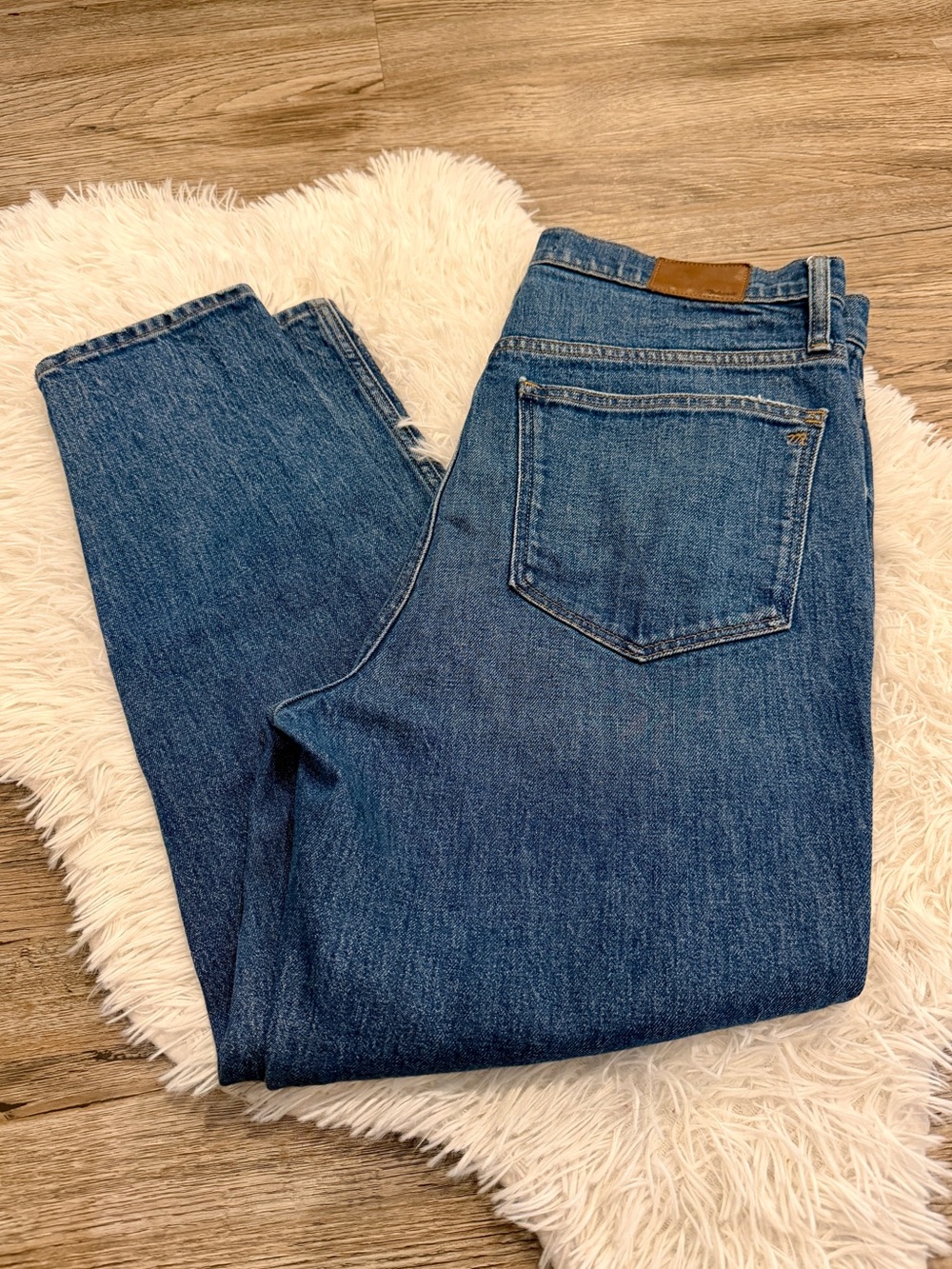 Madewell Stovepipe Jeans 32 High Rise Medium Wash